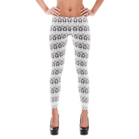 Black & White Beetles Leggings by Robert Bowen - Robert Bowen Tees